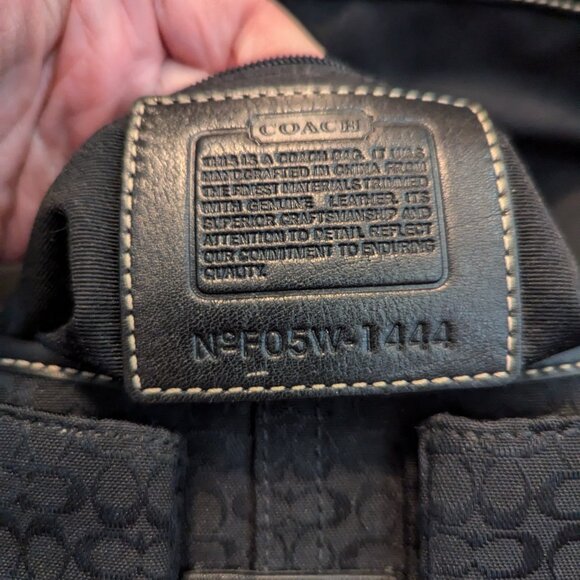 Coach 1444 Small Vintage Black Soho Flap Y2K Signature C Canvas Shoulder/Tote - Picture 11 of 13